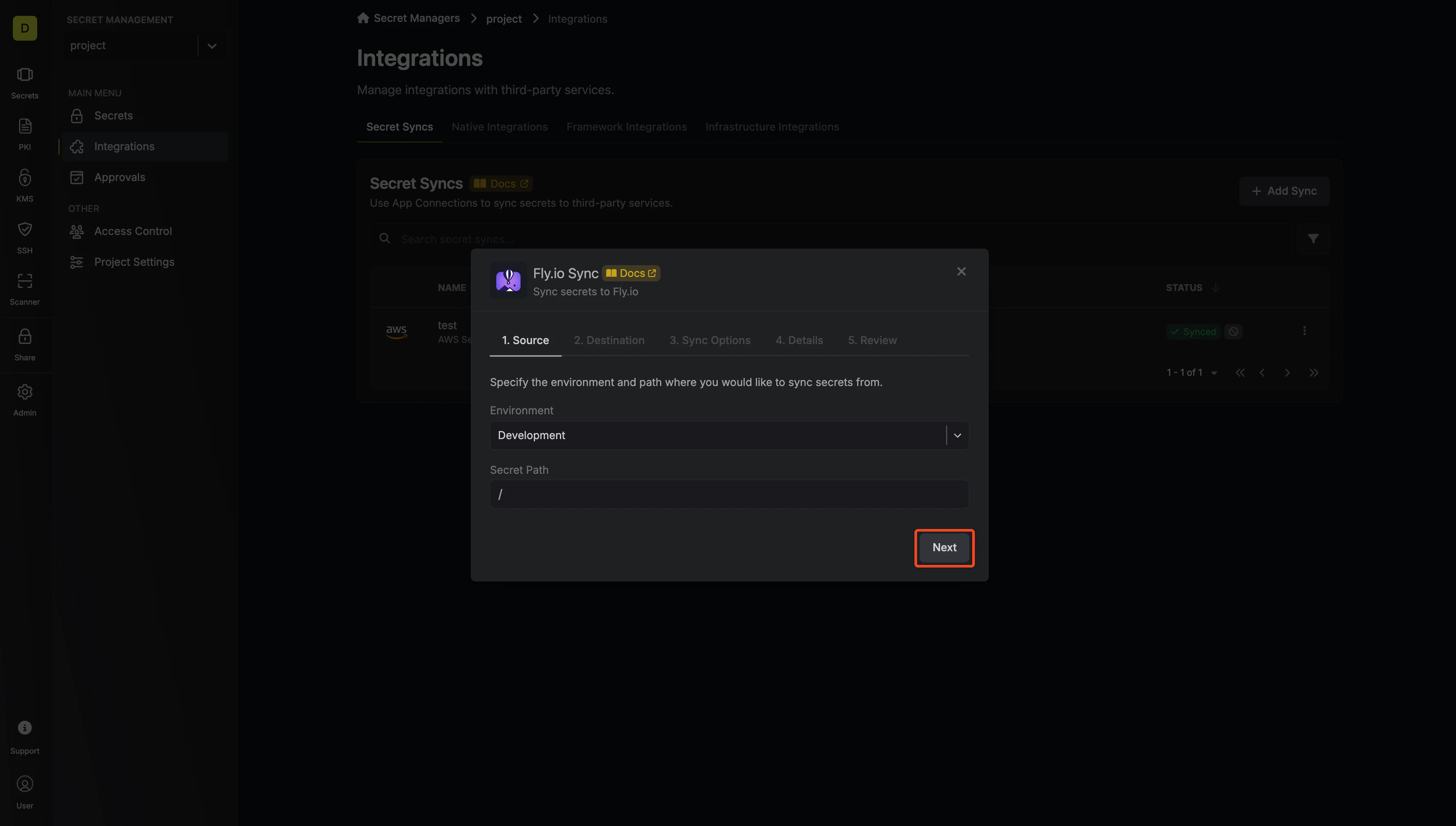 Configure Source