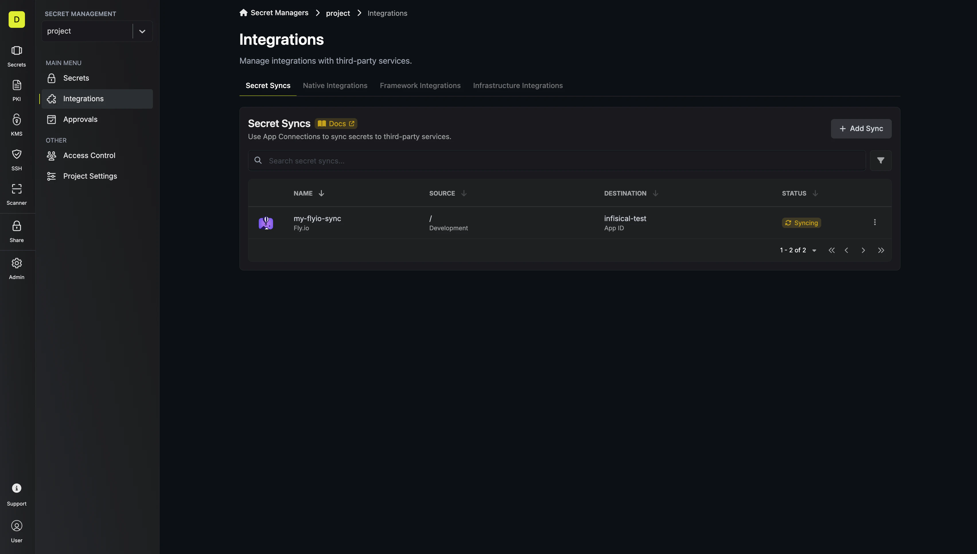 Sync Created