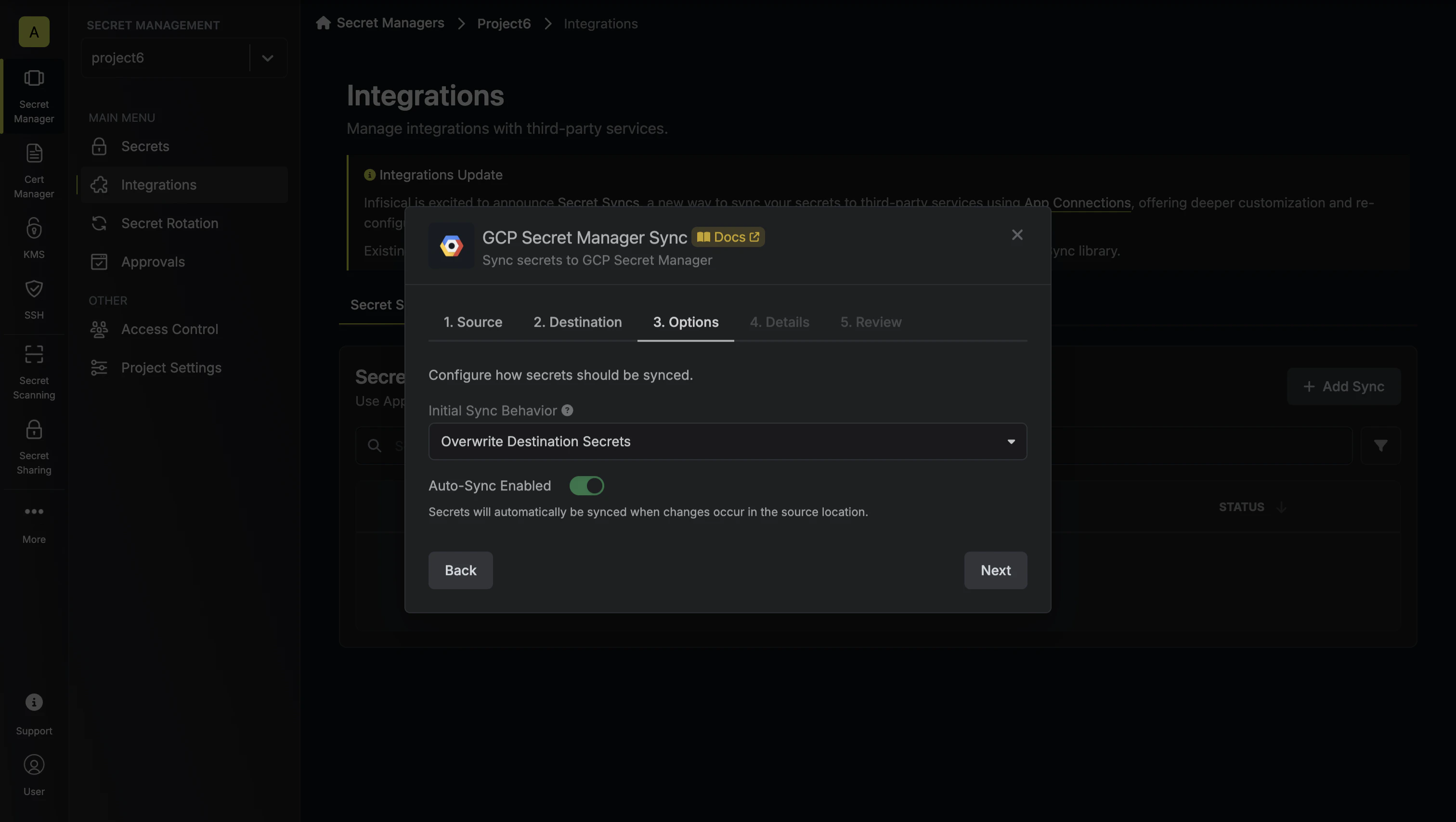 Configure Options