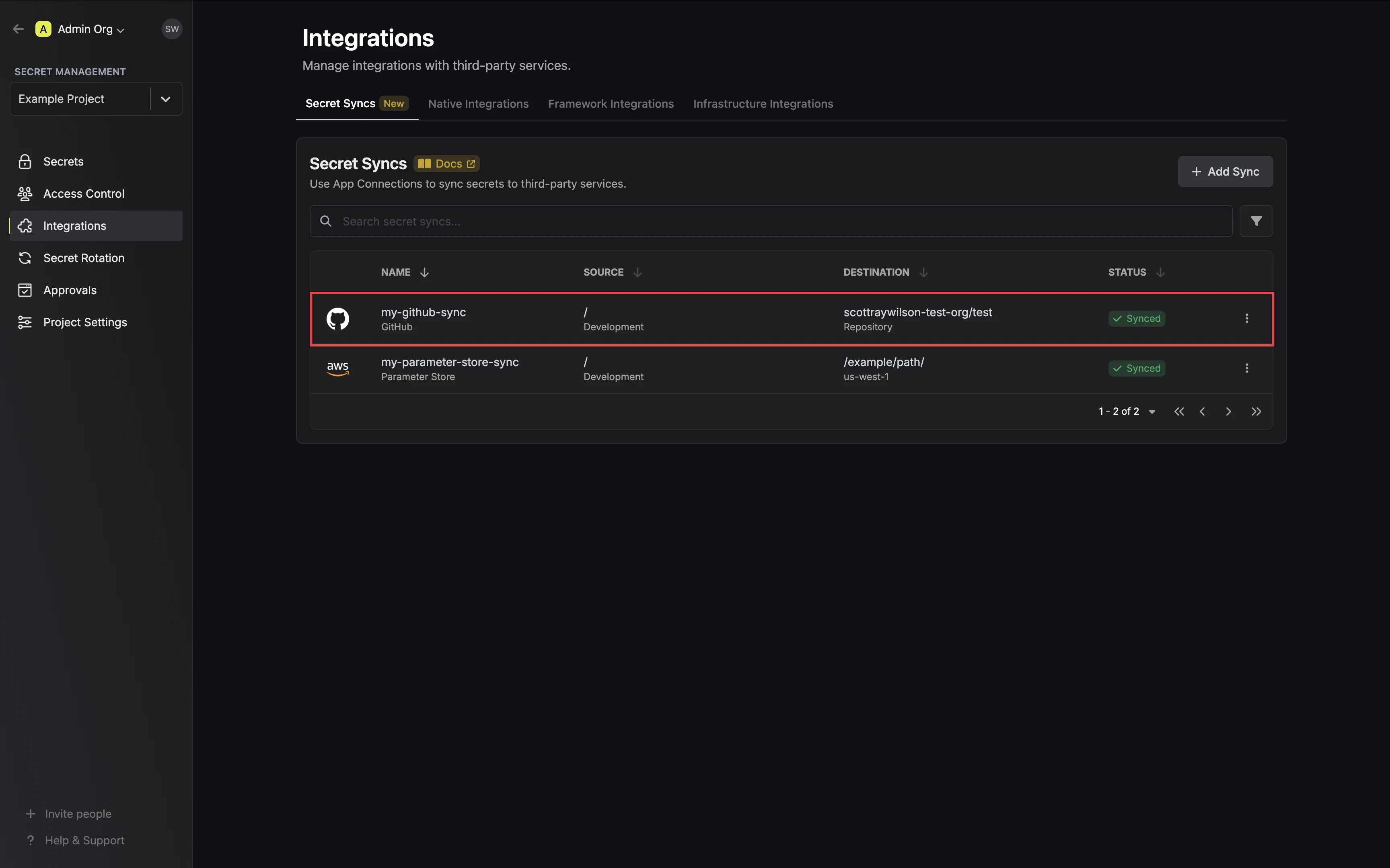 Sync Secrets