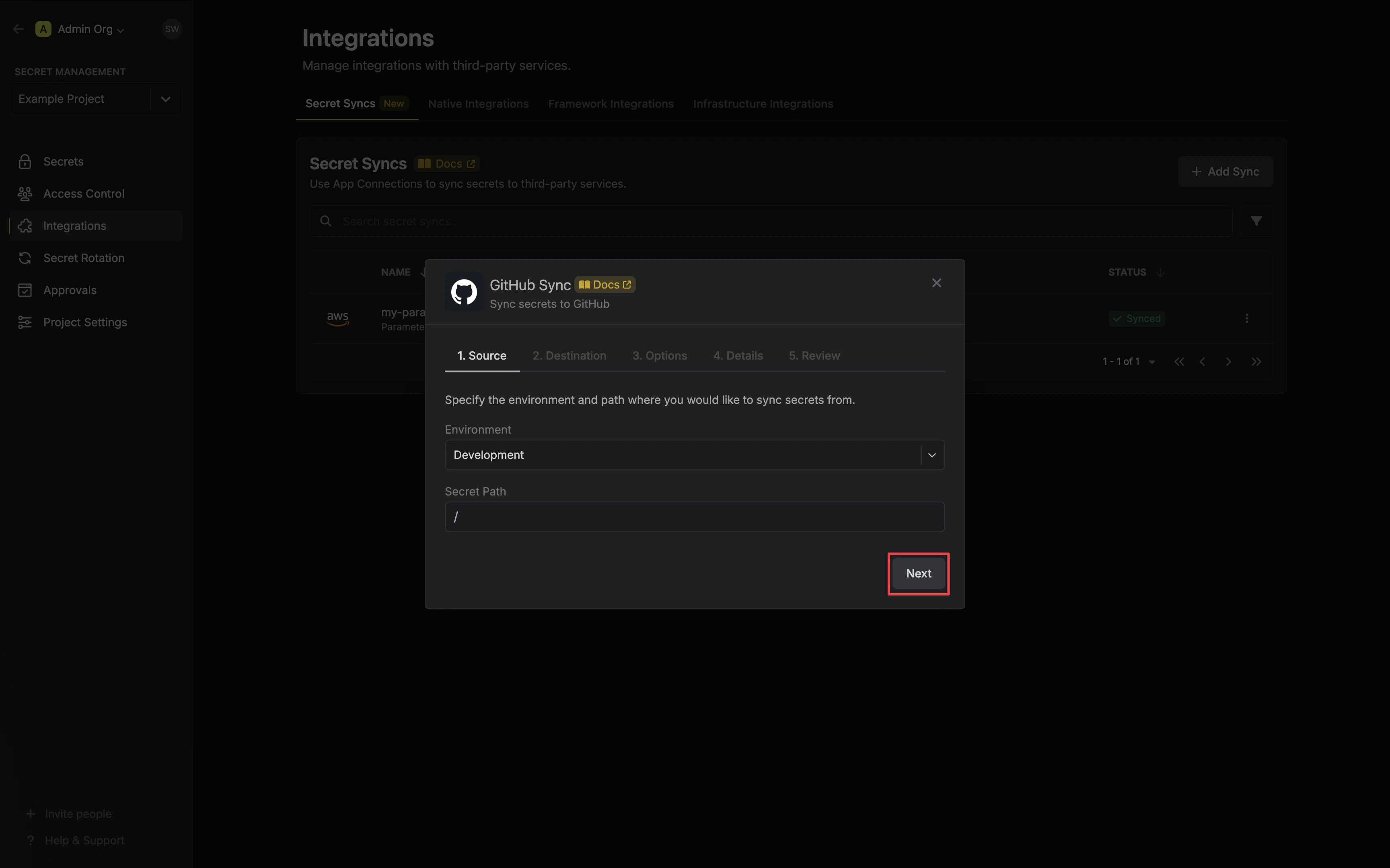 Configure Source