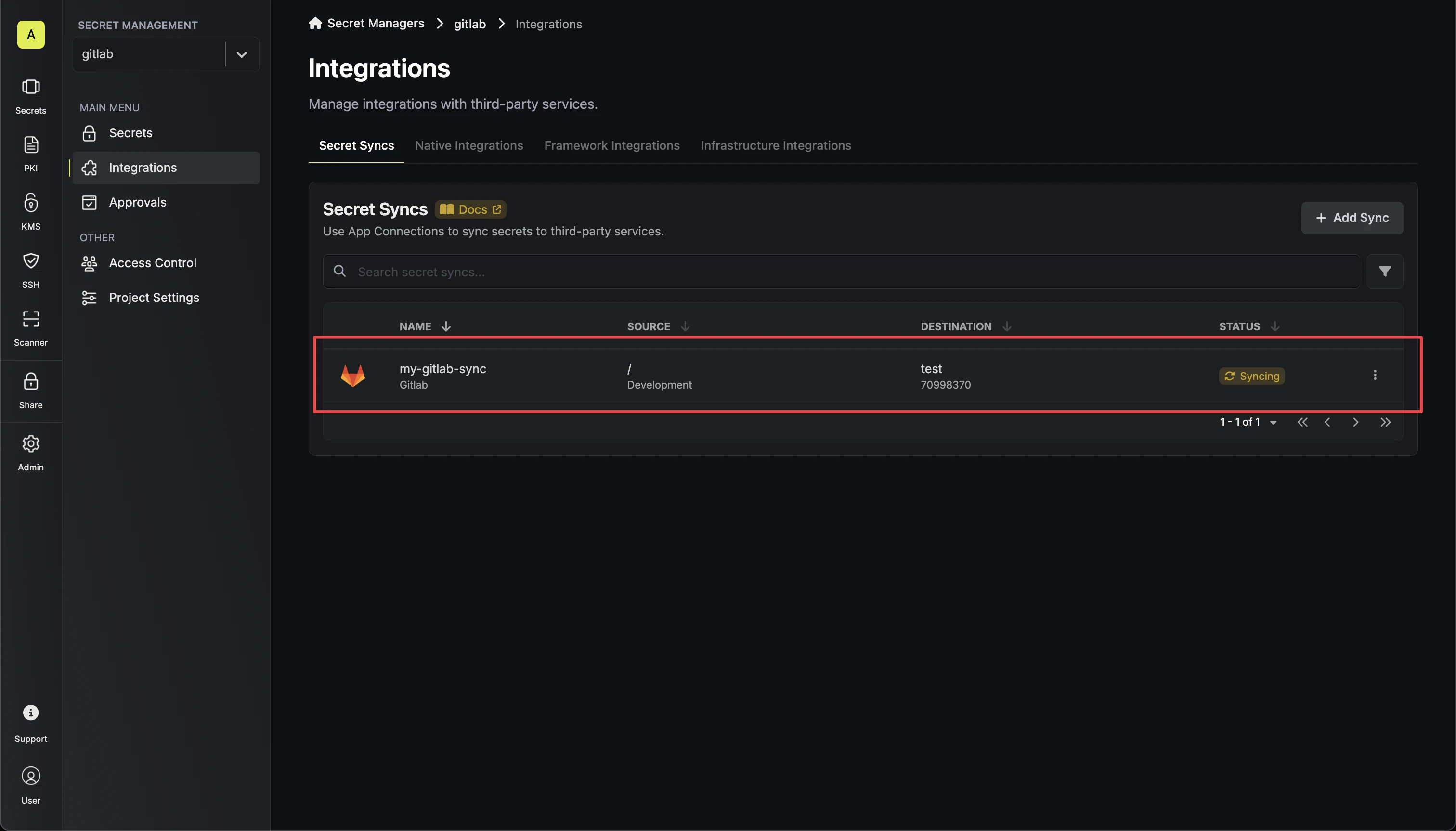 Sync Secrets