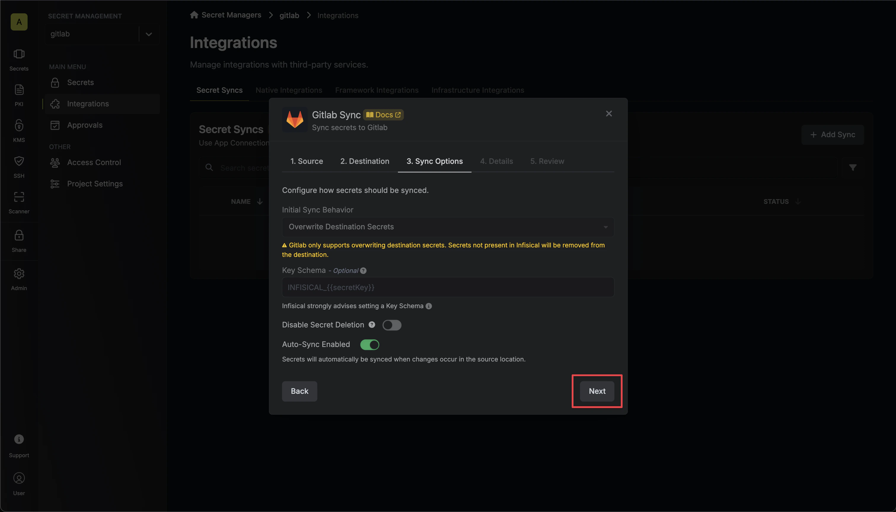 Configure Options