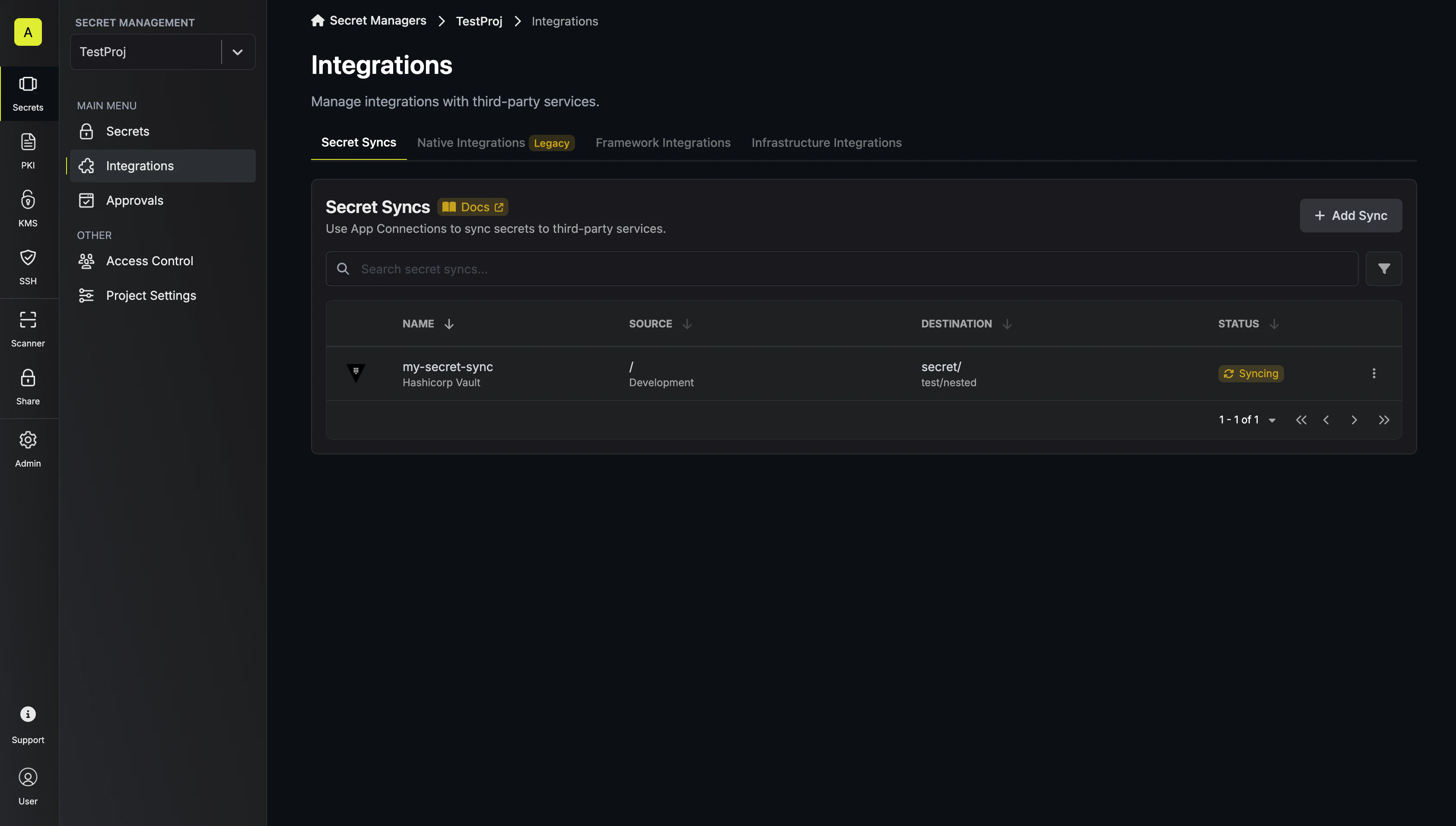 Sync Created