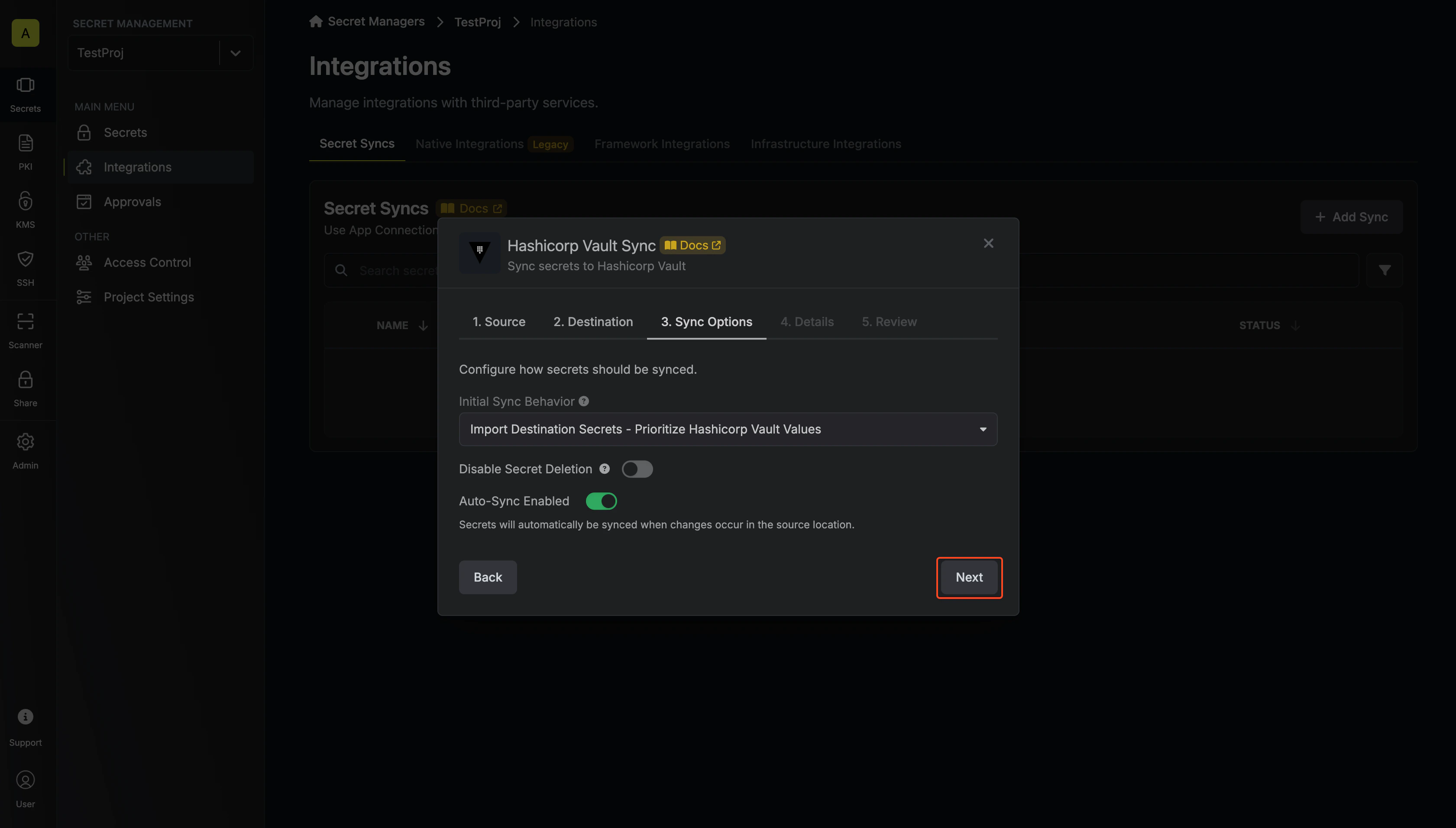 Configure Options