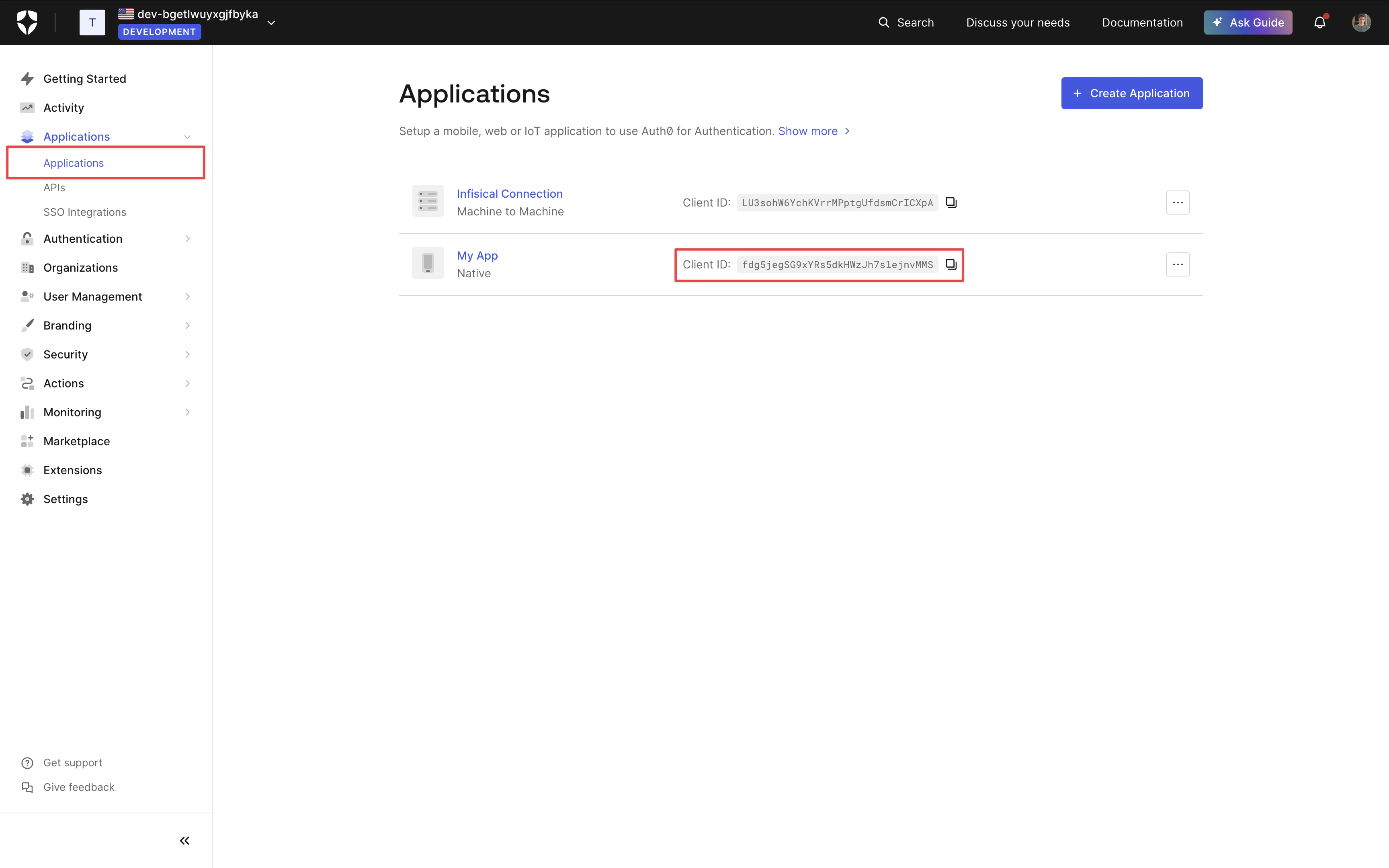 Auth0 Client ID