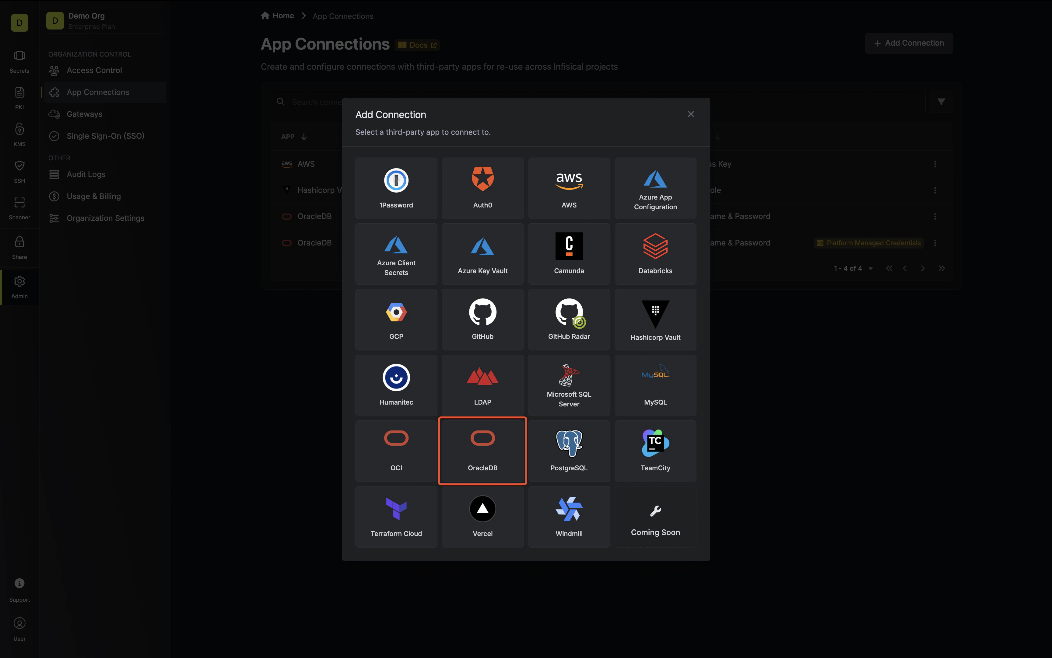 Select OracleDB Connection