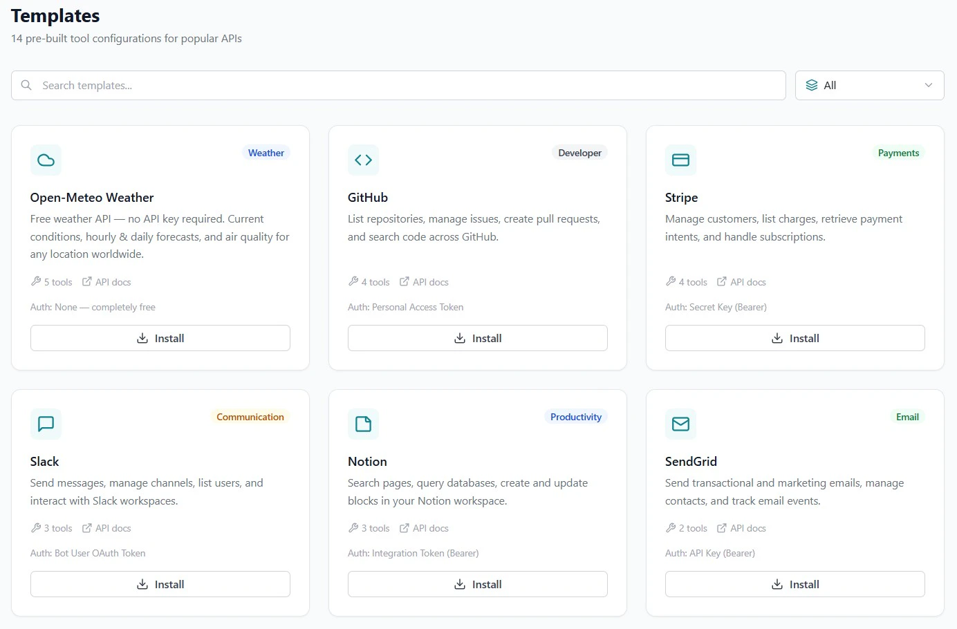 Template library