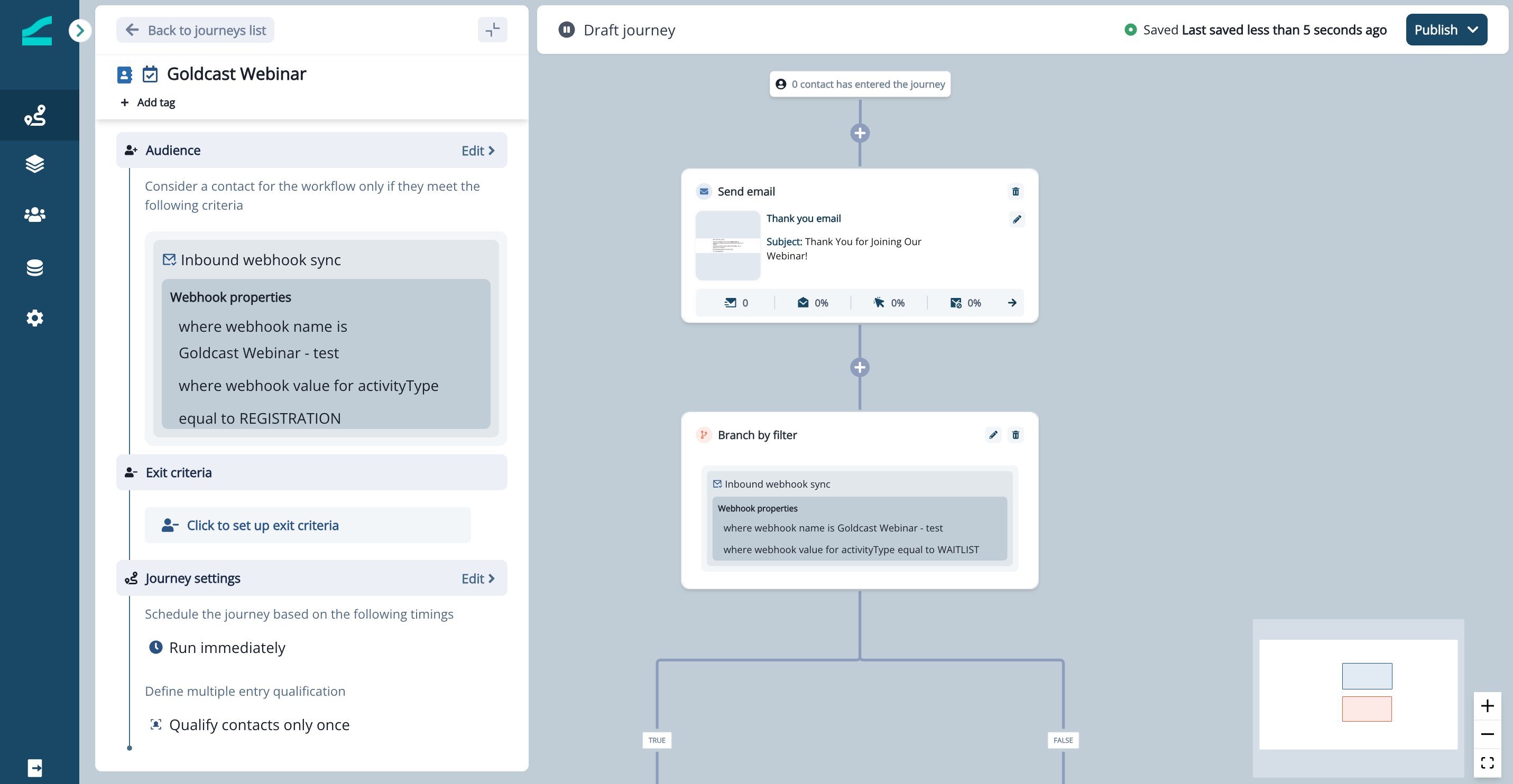 Branch by Filter step using Goldcast submission data