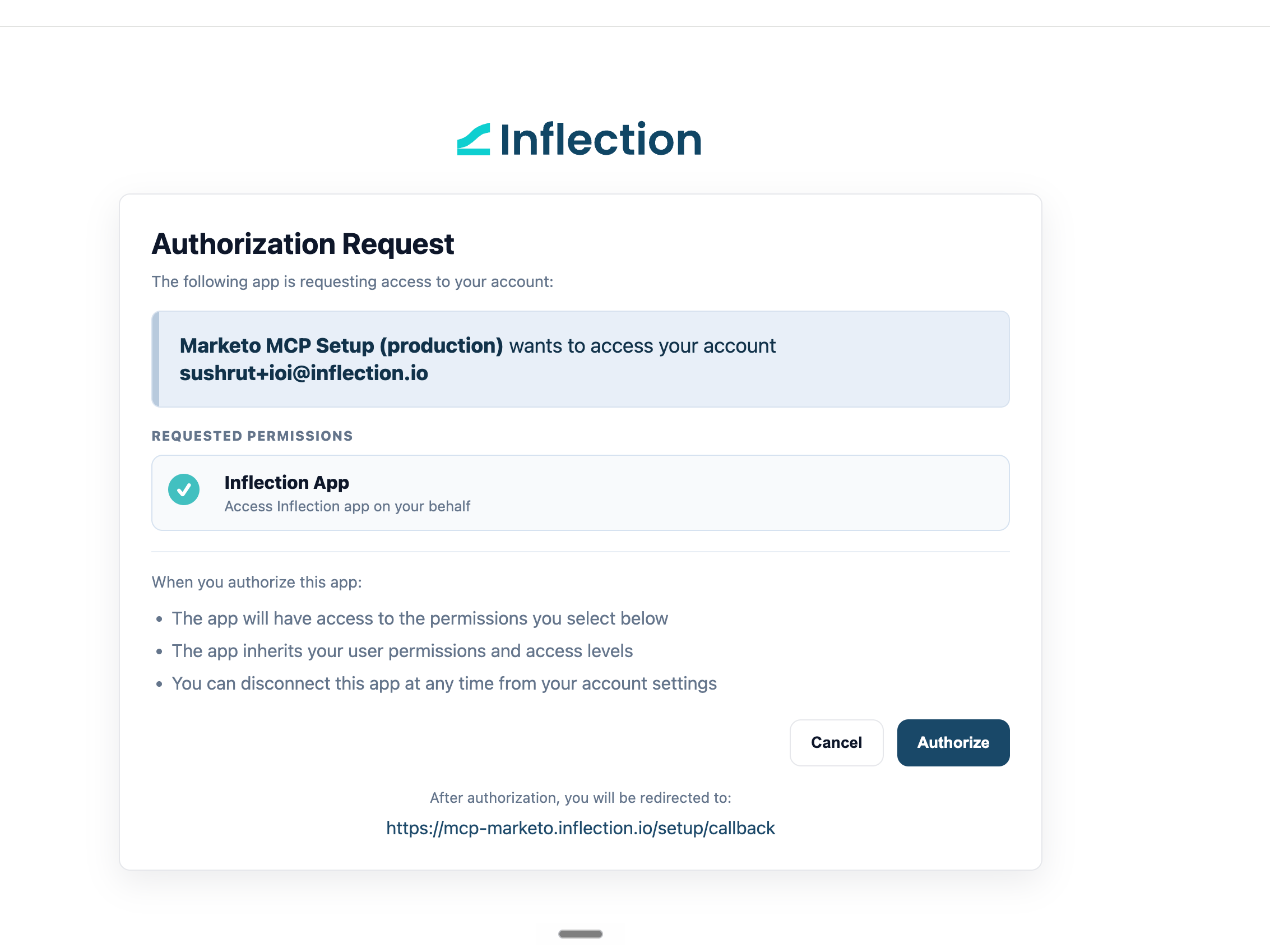 Marketo connector setup sign-in continued