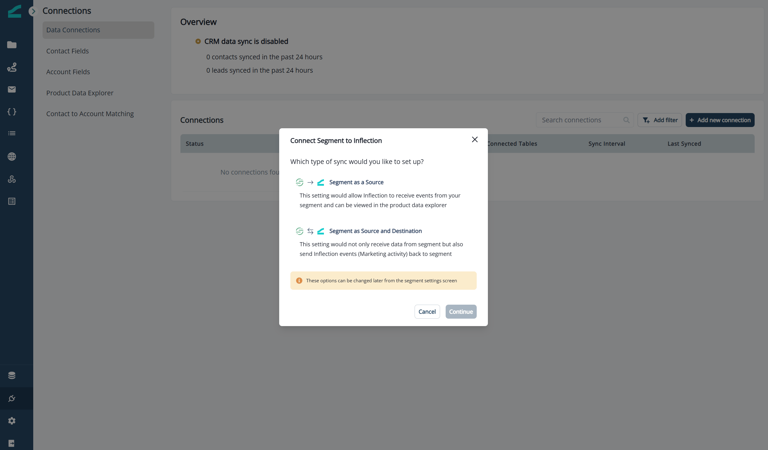 Choosing between Segment as a Source and Segment as a Source and Destination