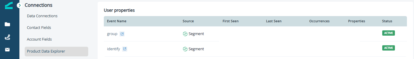 Product Data Explorer group and identify headers for attribute mapping