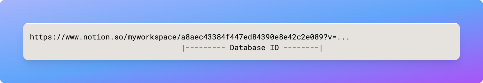 notion databaseid