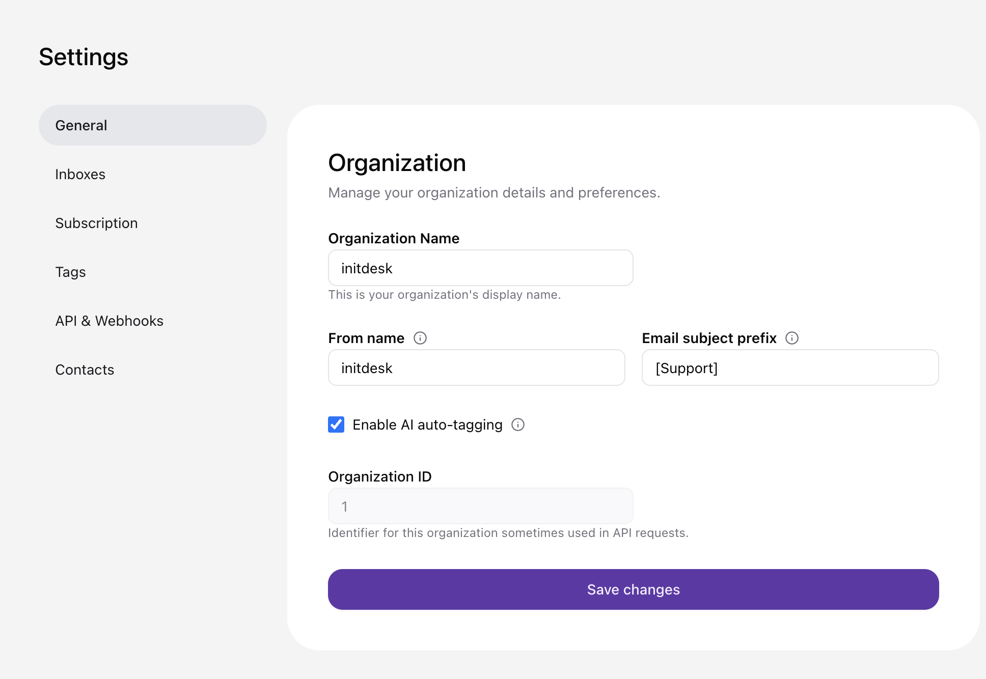 Access the Settings menu