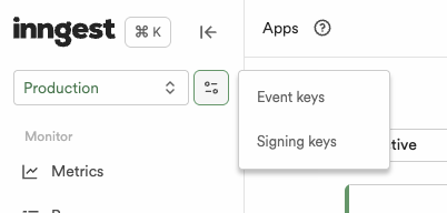 Inngest Event Key and Signing Key