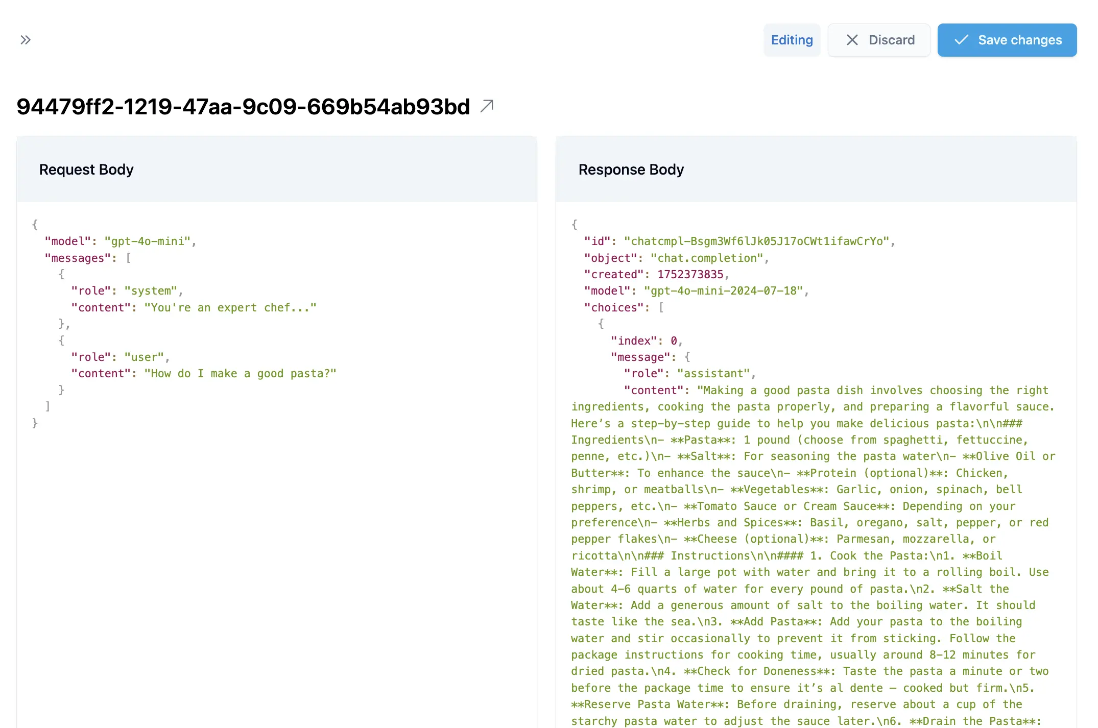 Dataset curation interface showing request details for review