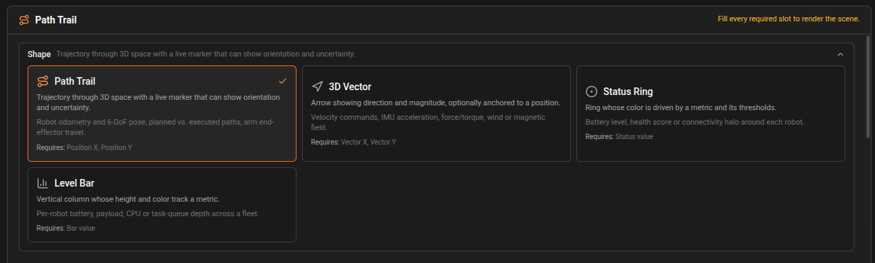 3D shape picker screenshot