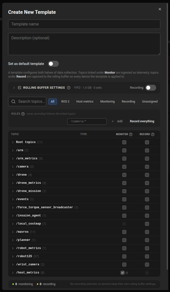 Create template screenshot