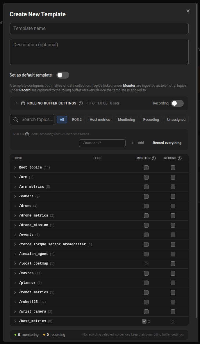 Create template screenshot