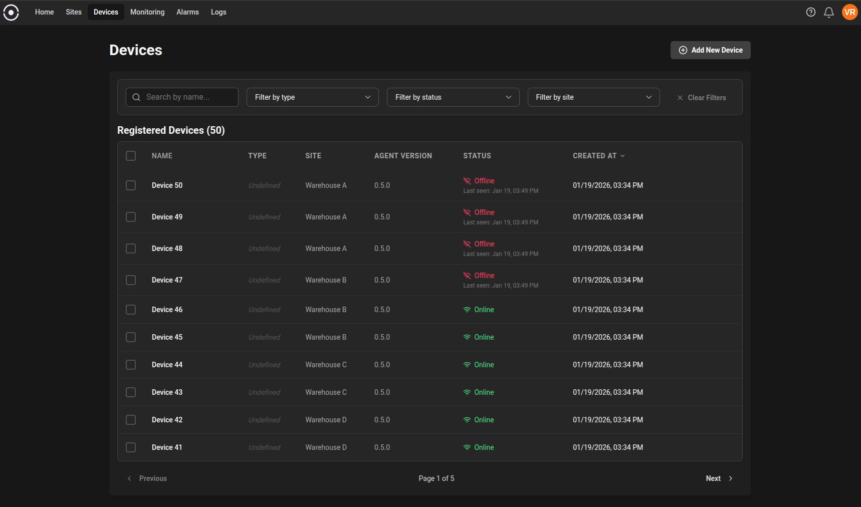 Devices overview - Insaion Docs