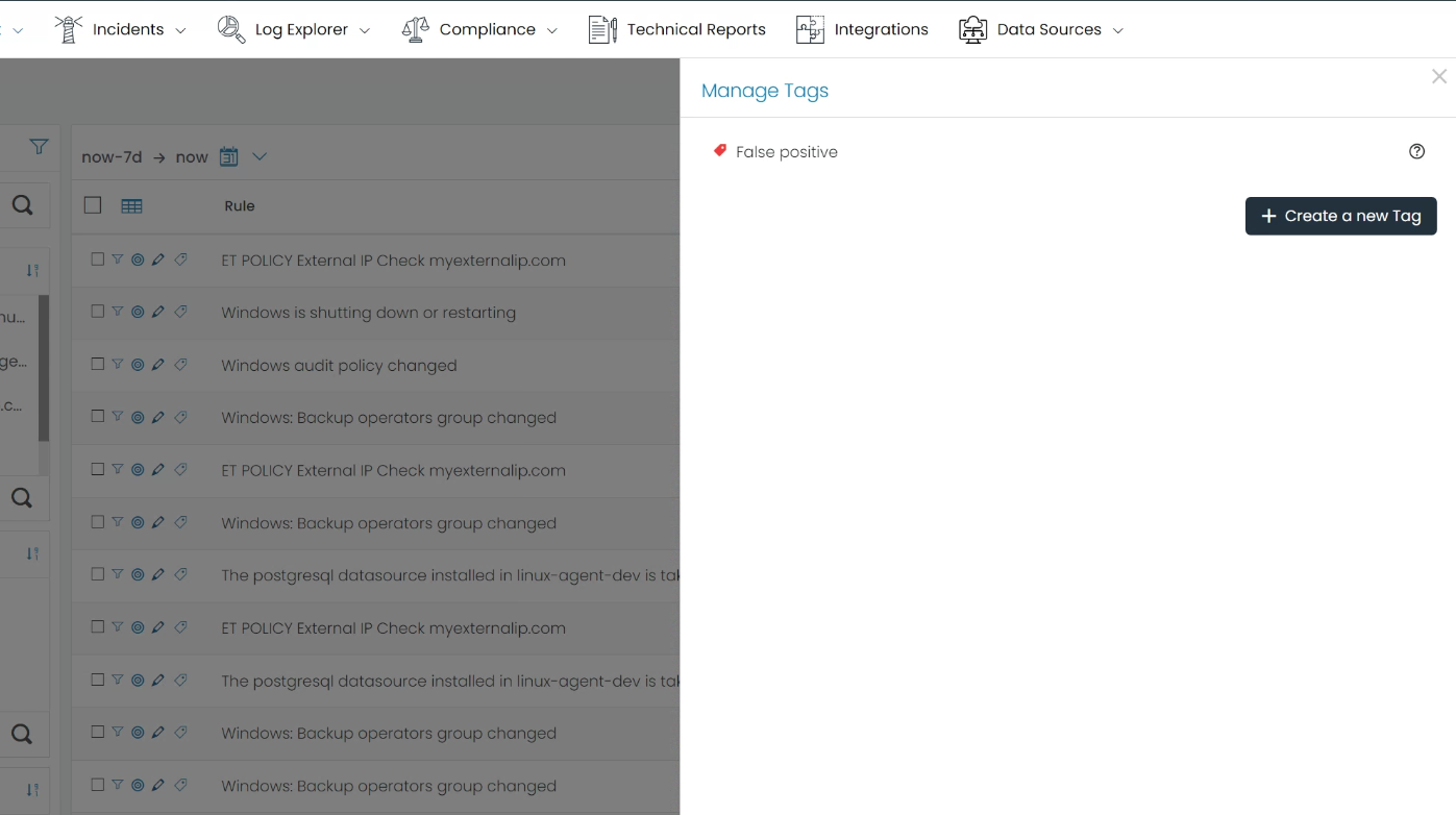 Manage Tags Overview