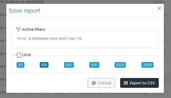 Save Report Overview