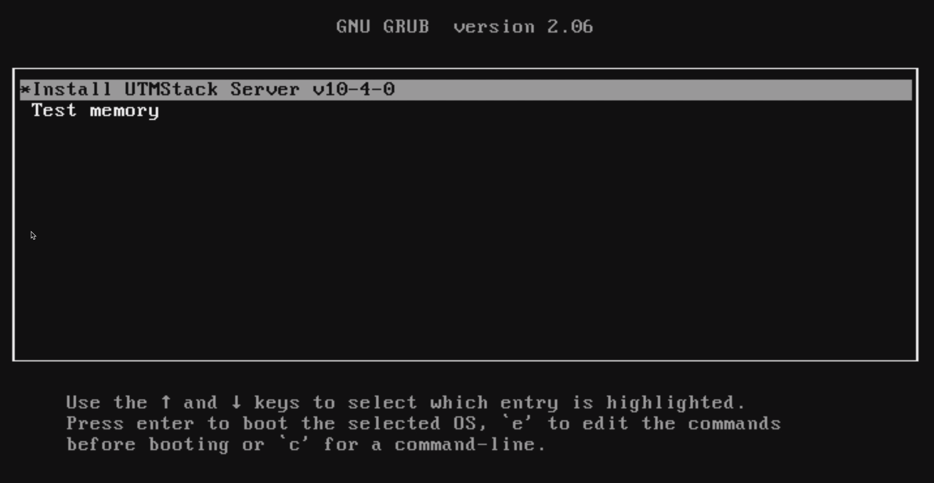 Installing UTMStack from ISO - Documentation fot UTMStack