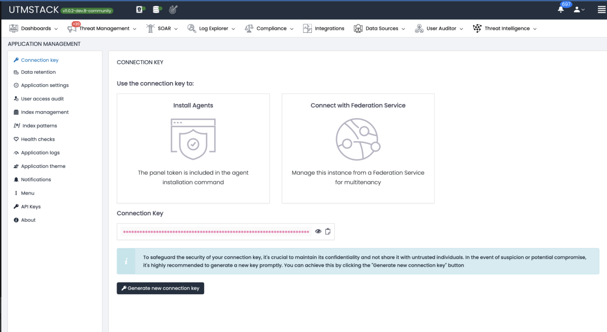 API Keys Management Page