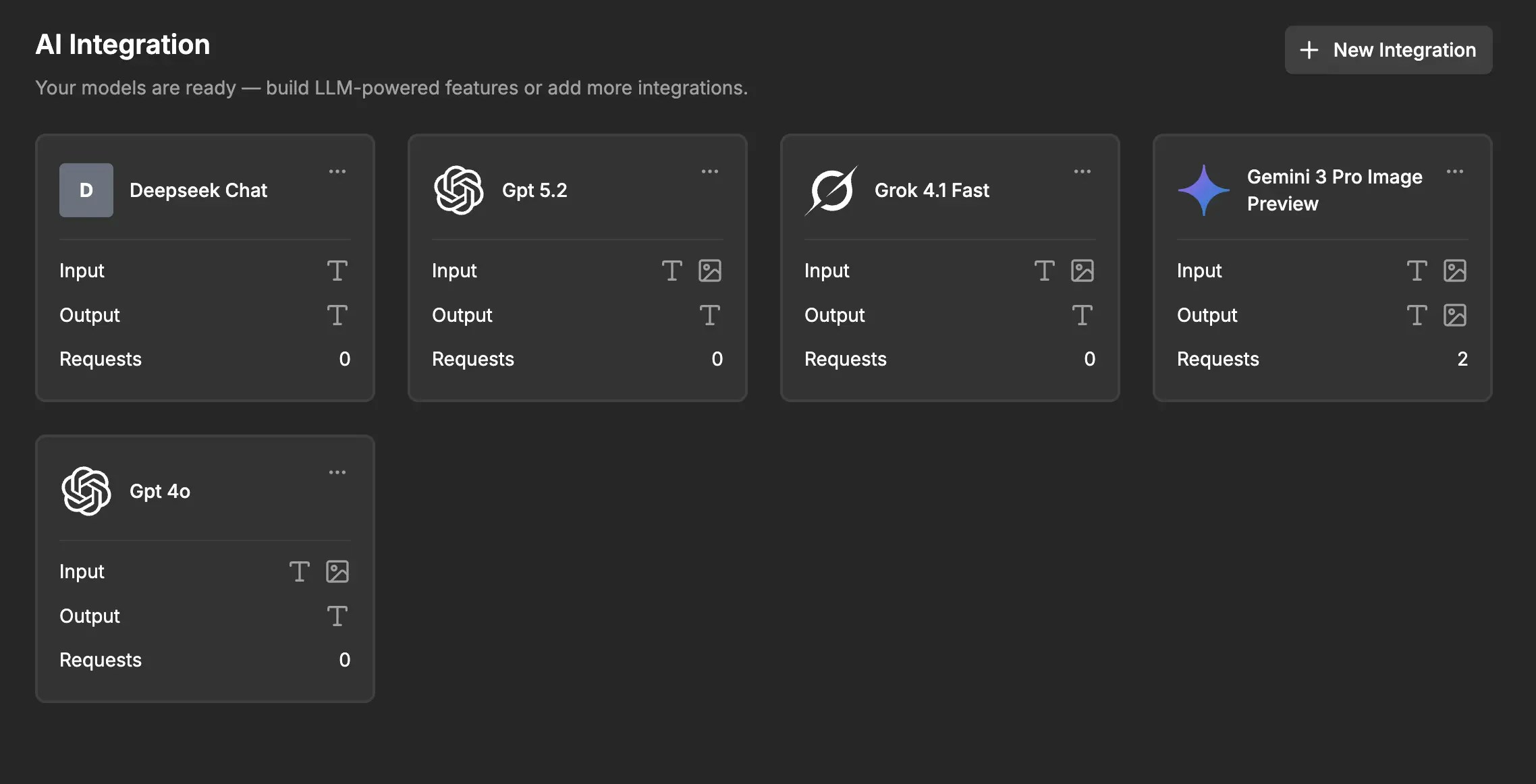 AI Integration with new models