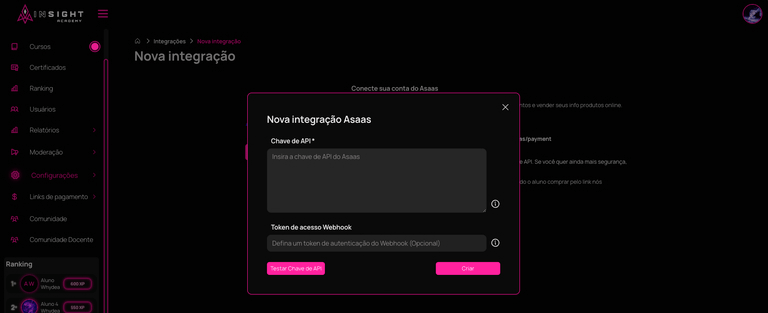 Nova integração
