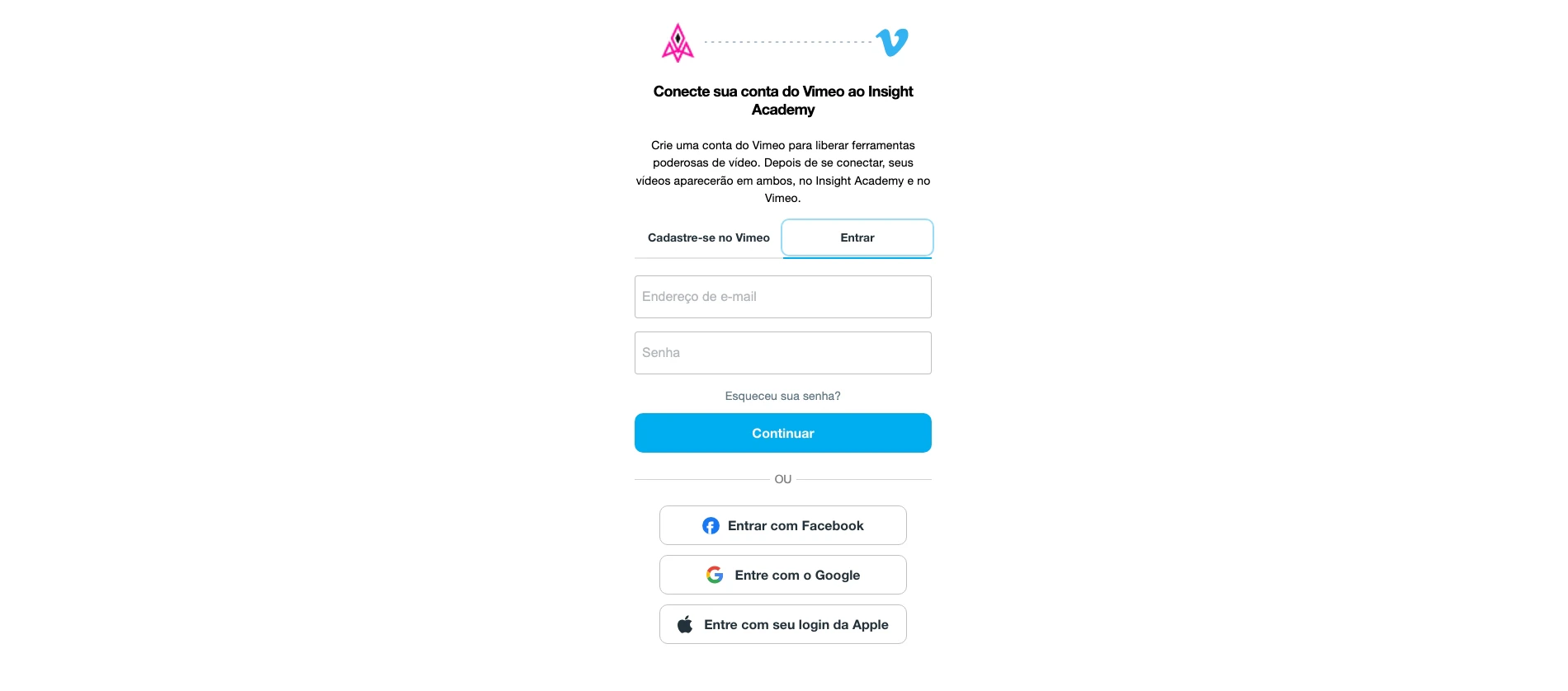 Login Vimeo