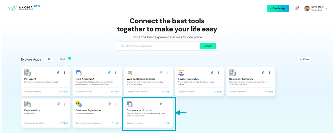 Axoma App Settings & Management