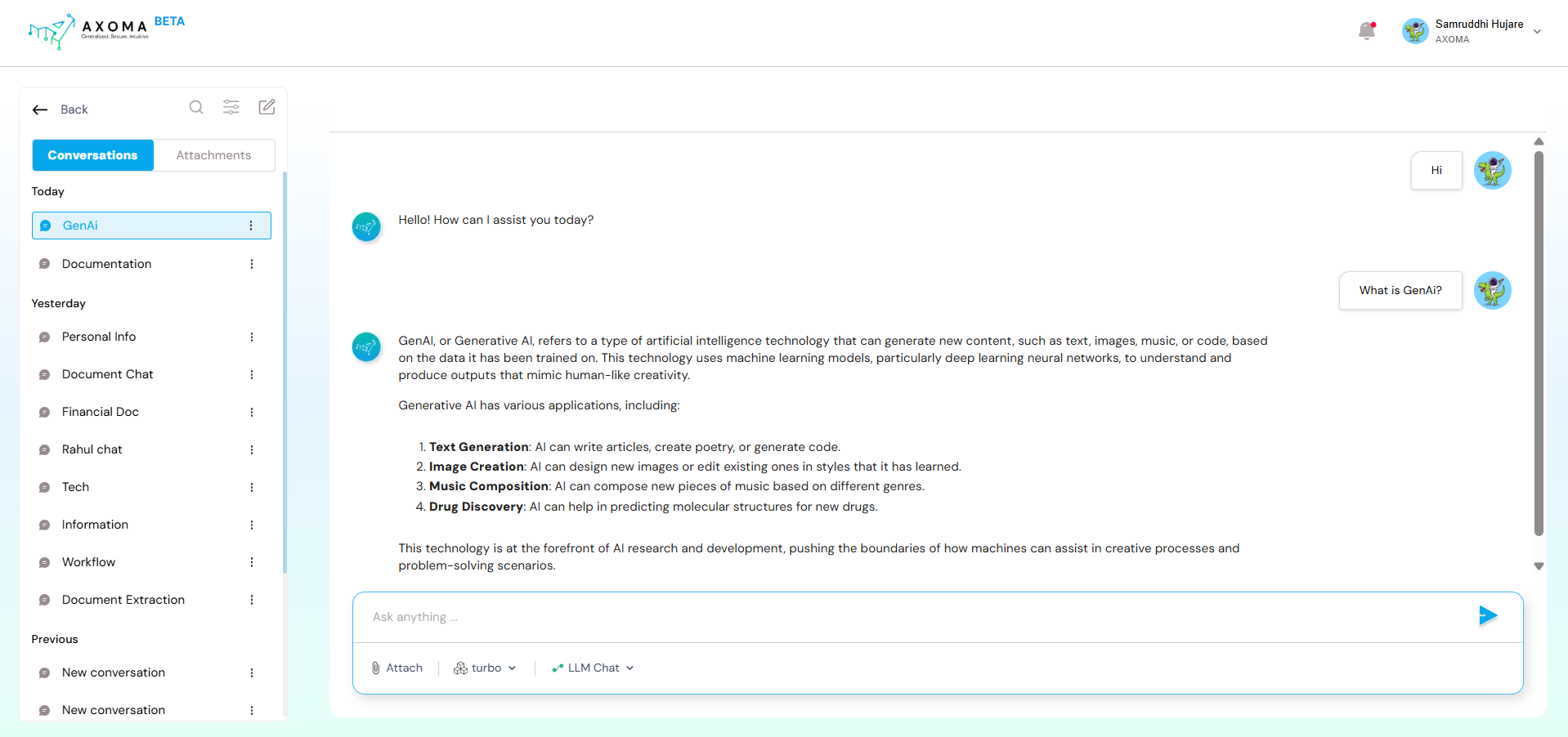 Axoma App Settings & Management