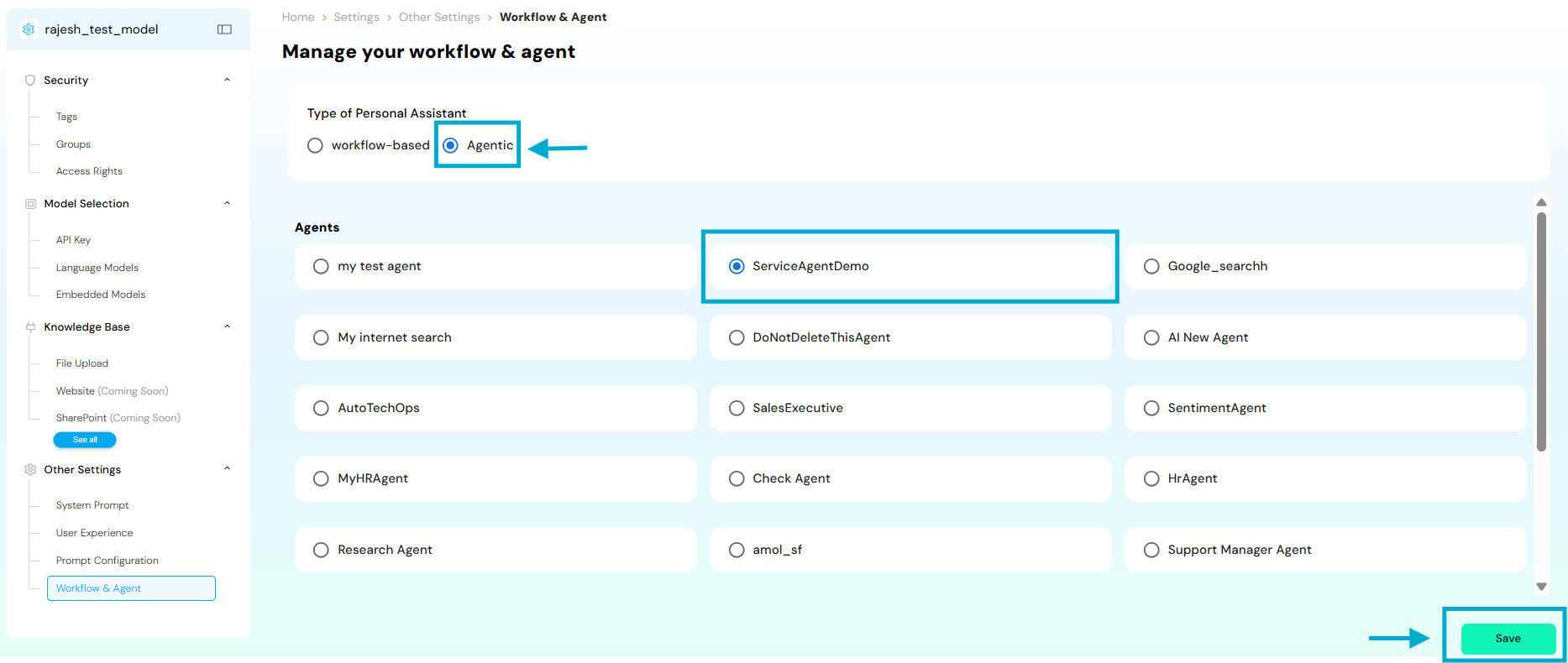 Axoma App Settings & Management