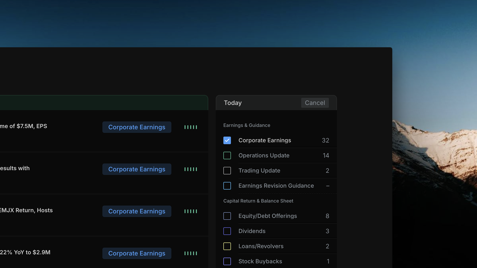 Insighthread category single-click select