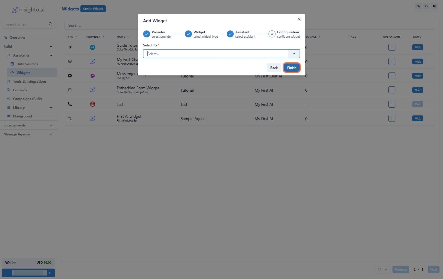 Select Instagram Configuration