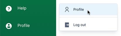 Opening your profile dialog Opening your profile dialog