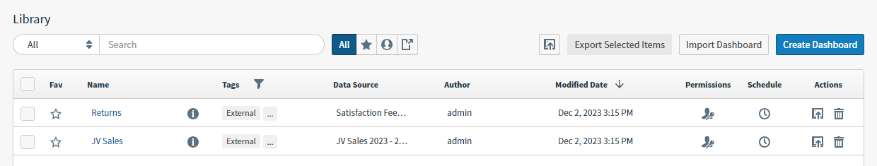 use to manage your dashboards