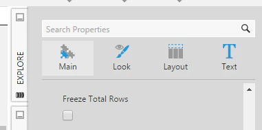 Freeze Total Rows property