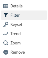 Select to filter your data
