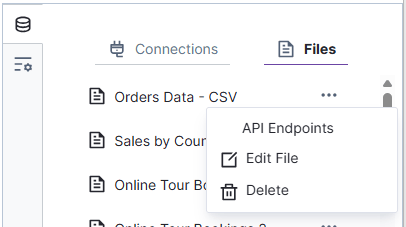 Work with api endpoings, edit files, or delete files