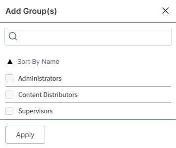 add user to groups dialog