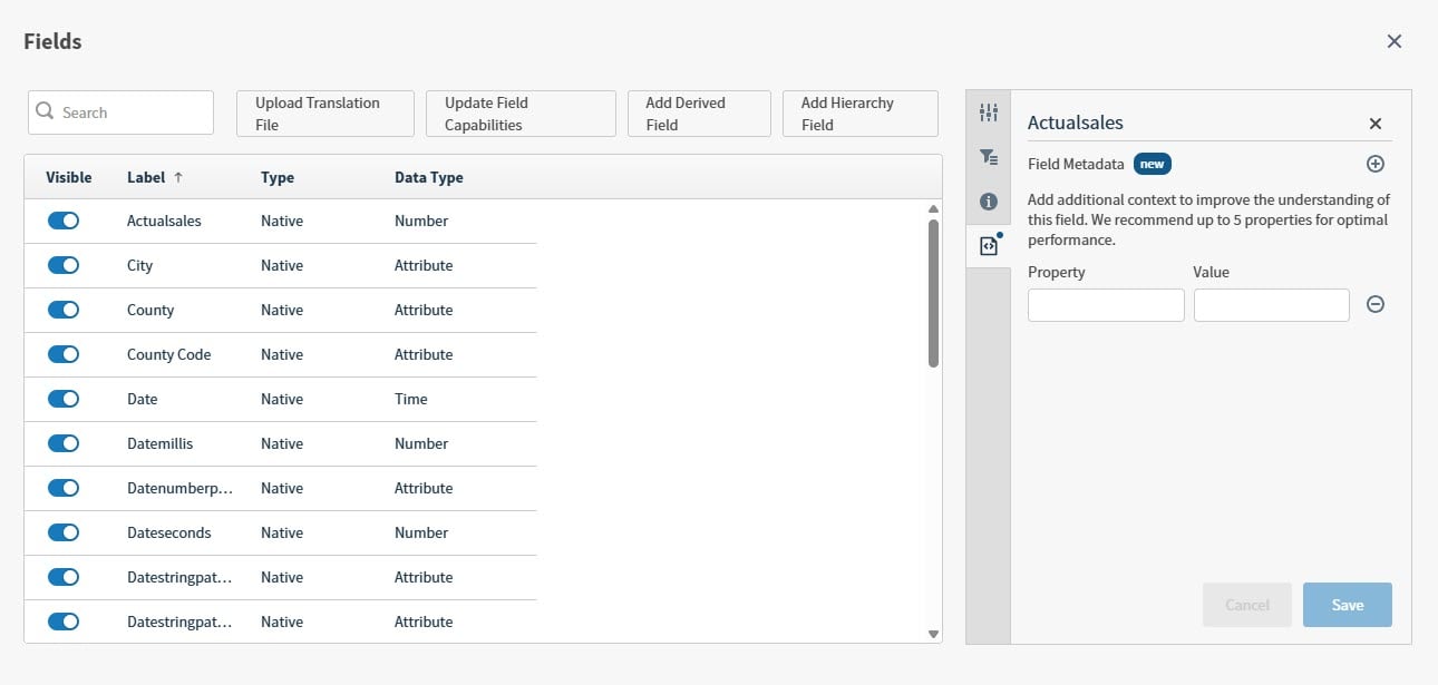Use this work area to define how your data is formatted and used and perform bulk changes to your data layout