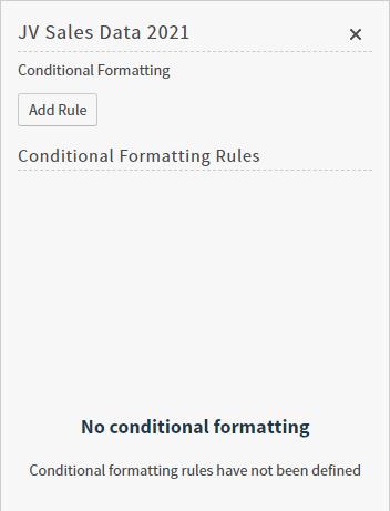 Use to create conditional formatting rules