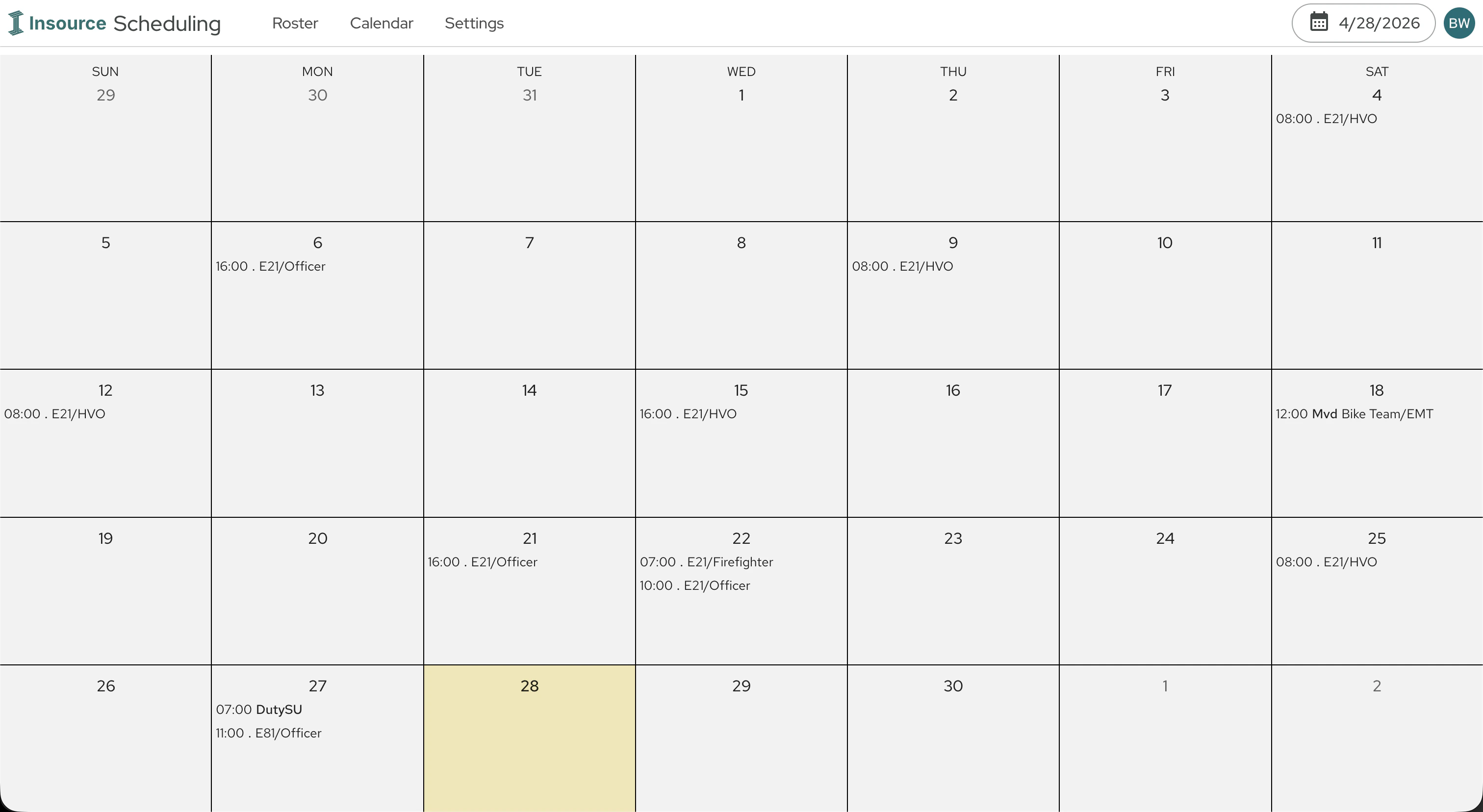 Personal Calendar