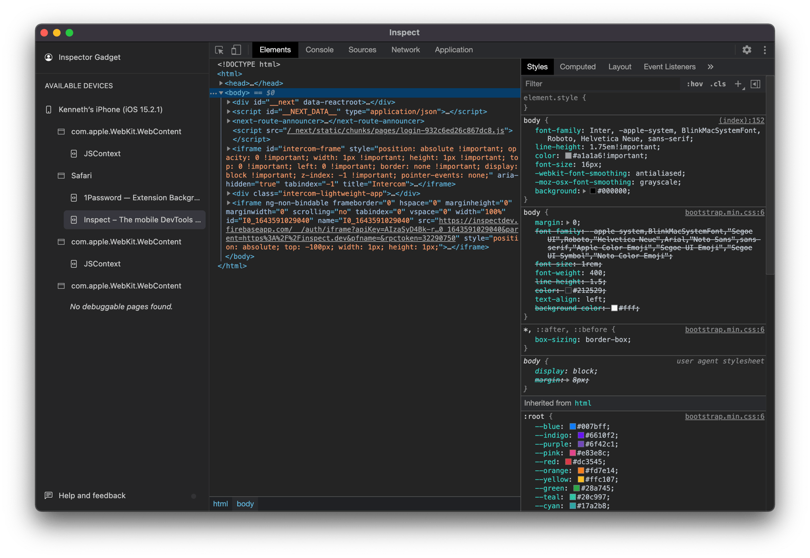 How to debug mobile websites on iOS devices with Inspect - Inspect ...