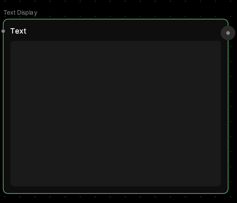 Text Display Node