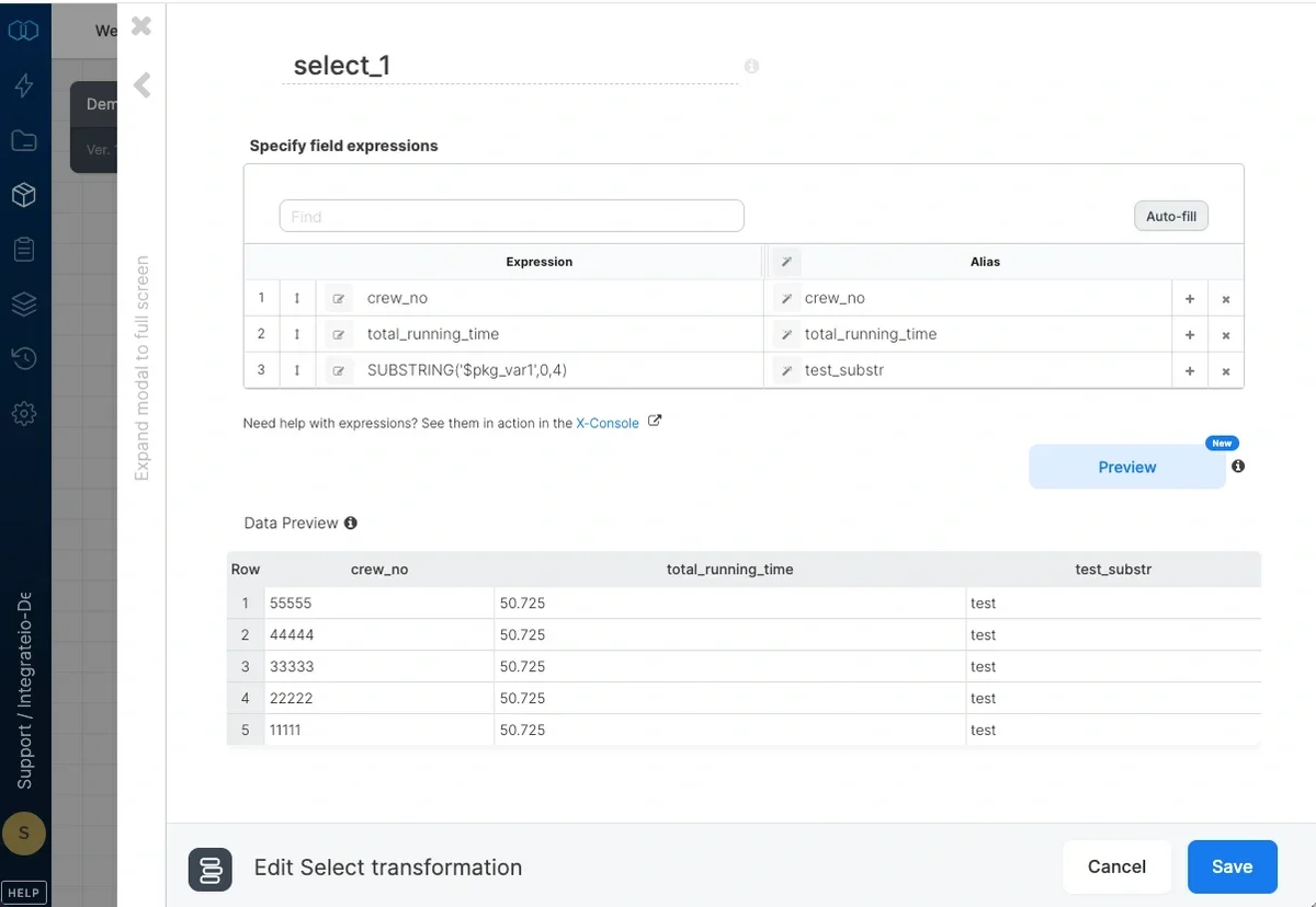 Target sample data configured for assert testing