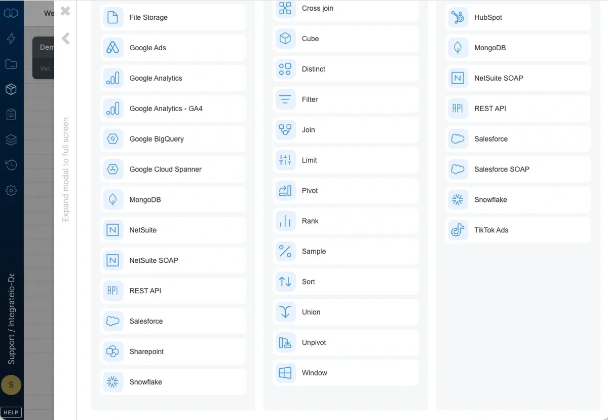 Sample percentage configuration field