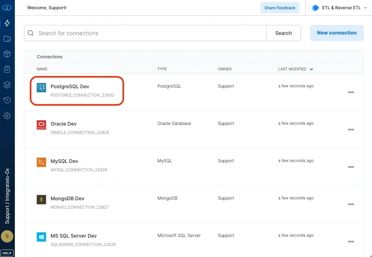 Successful PostgreSQL connection test confirmation